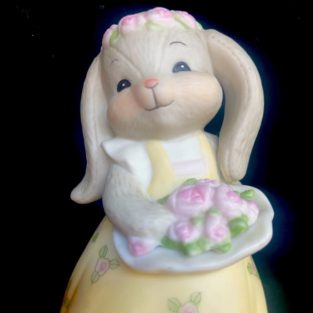 Rare Vintage 1984 Lucy Riggs Enesco Rosie and me Bunny figurine